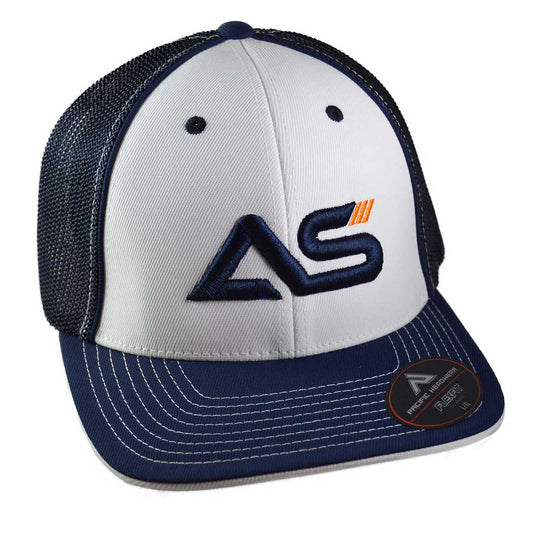 Pacific Headwear Trucker Mesh Flex Fit - White/Blue